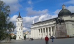Plaza de la catedral
Plaza, Catedral, Vilnus, catedral, plaza, vestigio, campanario