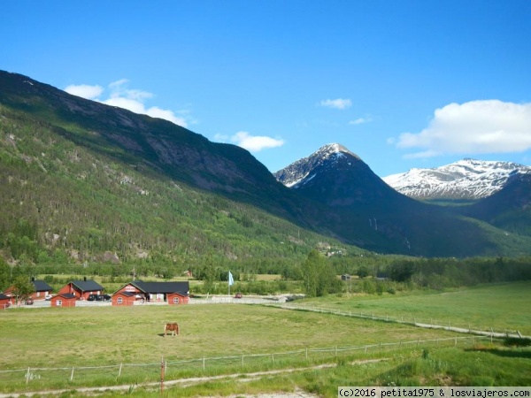 Jostedal Camping
Vista de la ubicación del camping para visitar glaciar Nigardsbreen.
