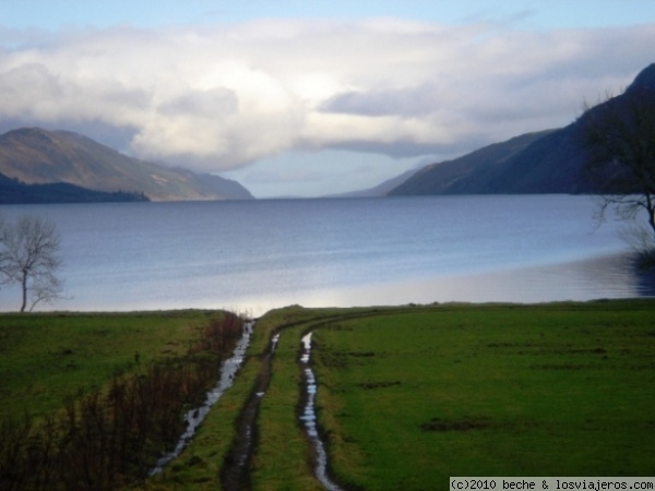 Escocia - El lago Ness desde Fort Augustus.
Vista del Lago Ness desde su extremo sur, en Fort Augustus.
