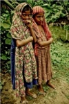 Chicas en la aldea.
Bangladesh retratos aldeas