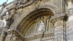 Detalles de fachada de la catedral de Jerez
