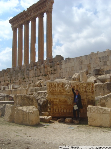 En tiempos de Nerón
Ruinas de los descomunales templos romanos de Baalbek
