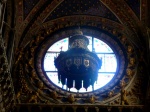 Catedral de Sta Assunta por dentro con sus vidrieras maravillosas, Siena.