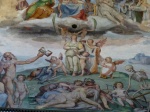 Frescos de la Catedral de Florencia de cerca.