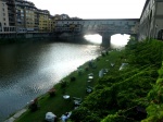 Ponte Vecchio desde el lateral, Florencia.