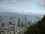 Vista de los rascacielos de Hong Kong desde el Victoria Peak