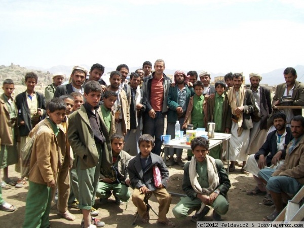 Alrededores de Taizz
Foto de familia Yemení .
