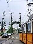 hacia Buda por el puente de la Libertad. Budapest