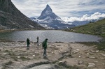 el lago de Riffelsee
lago Riffelsee