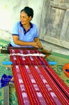Chiang Rai akha carpets weaver