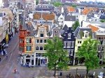 Amsterdam, calle leidsestraat desde un ático