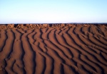 dune wall in M'hamid Marruecos