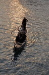 gondolier from degli scalzi bridge