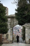 vista desde la mezquita de Fatih en Estambul