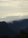 Nubes entrando a la Caldera de Taburiente