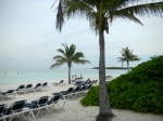 Cloudy day on the beach.