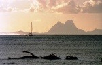 Sunset over Bora Bora