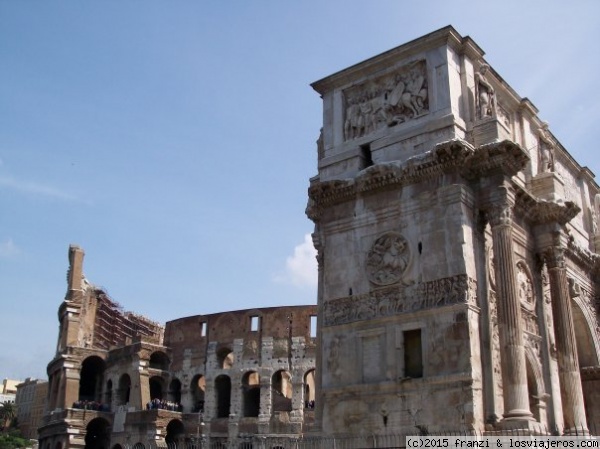 Roma Victrix
Arco de Constantino y Coliseo. Roma
