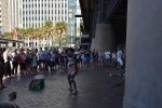 Baile aborigen en plena calle