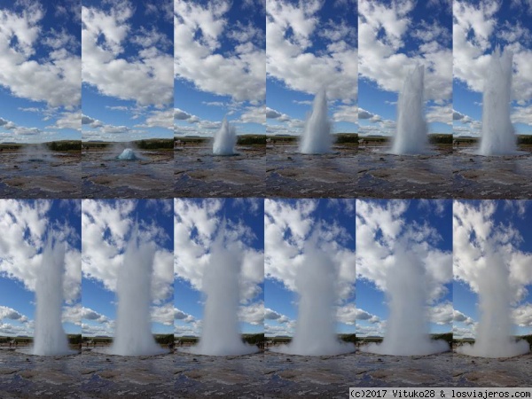 Géiser Strokkur
El géiser Strokkur es el hermano pequeño del Gran Geysir.
