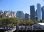 Vista a Bettery Park desde el ferry a la Estatua
Battery Park Nueva York Ferry