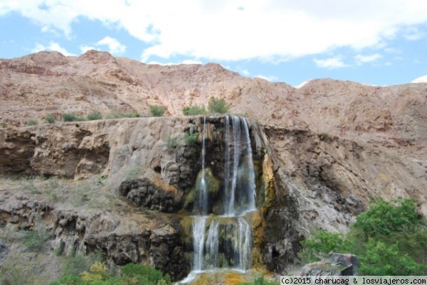 Hammamat Ma'In. Jordania
Justo al Parque Natural de Wadi Mujib se encuentran estas cascadas de agua caliente con zonas habilitadas para el baño.
