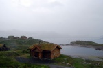 Cabin in the fog