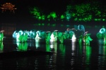 Hangzhou. Parque del Oeste. Espectaculo nocturno