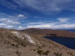 Isla del Sol
Isla, Vista, lago, desde, camino, inca