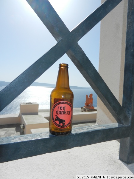 Una cervecita en Oia (Santorini)
Para combatir el calor nada mejor que una cerveza típica
