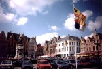 La Plaza Markt de Brujas (Bélgica)