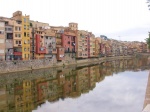 Panoramica de las casas del Onyar en Gerona