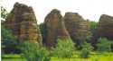 Beautiful and stunning rock formations   Burkina Faso  