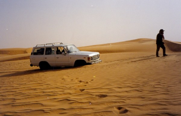 Atascados en una duna del Sahara