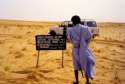 Sing in the Sahara desert. - Mauritania
Cartel en el desierto - Mauritania