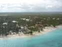 Vista aérea desde helicóptero de hoteles - Punta Cana - Dominicana Rep.