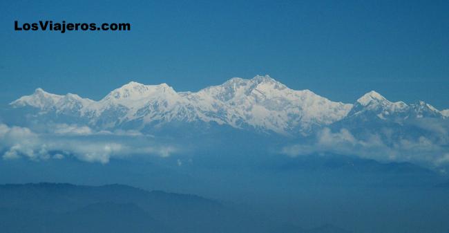 Cordillera del Himalaya vista desde Darjeeling - India
View of Himalaya mountains from Darjeeling - India