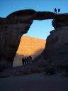Ir a Foto: Arco natural de piedra -Wadi Rum- Jordania 
Go to Photo: Rock Bridge or natural arch -Wadi Ram- Jordan