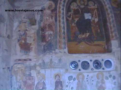 Pinturas al fresco en Megalos Meteora - Grecia