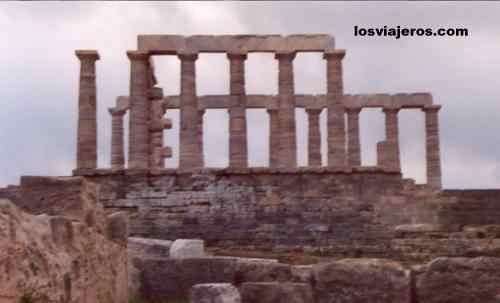 Atardecer en el Templo griego de Poseidon - Cabo Sounion - Grecia