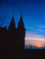 Go to big photo: Sunset behin towers of Segovia's Castle - Spain