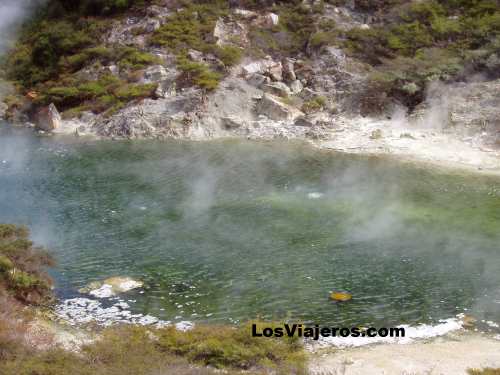 Volcanic Lake - Wairakei Tourist Park- Rotorua - New Zealand
Azufre en el lago -Wairakei Tourist Park- Rotorua - Nueva Zelanda