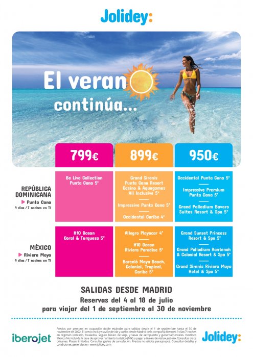 OFERTA PARA CARIBE - VIAJES MMS CHICLANA