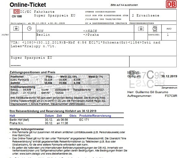 Trenes en Alemania: Bahn, Lander Ticket, tarifas