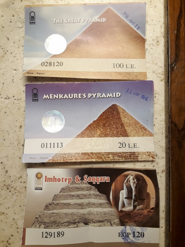 Precios Entradas a Monumentos y Museos de Egipto 2