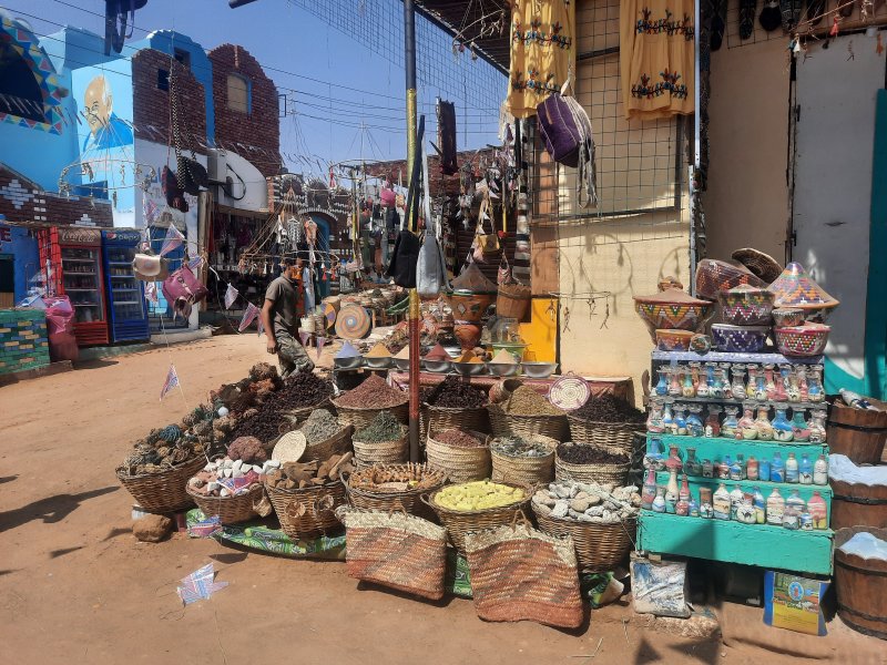 Mercado del poblado nubio, Excursión Pueblo Nubio (poblado) - Asuán (Aswan)