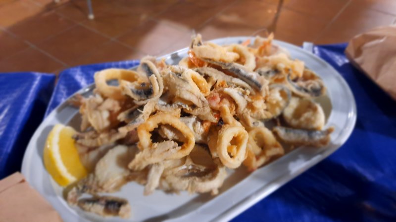 Parrillada de pescado, Restaurante La Ballena Azul, Playa de Poniente, Motril 1