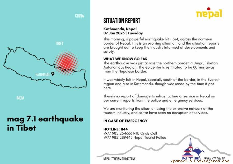 Situación actual en Nepal después del terremoto