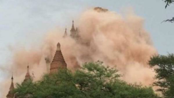 terremoto en Bagan