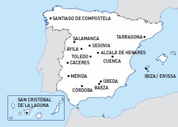 Ciudades Españolas Patrimonio de la Humanidad (UNESCO), Ciudad-España (1)